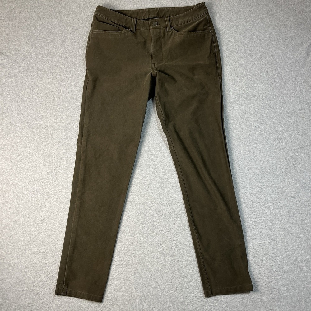 Lululemon Jeans Mens 31x30 Brown Utilitech ABC Pant Slim 5 Pocket Canvas M5ABNS